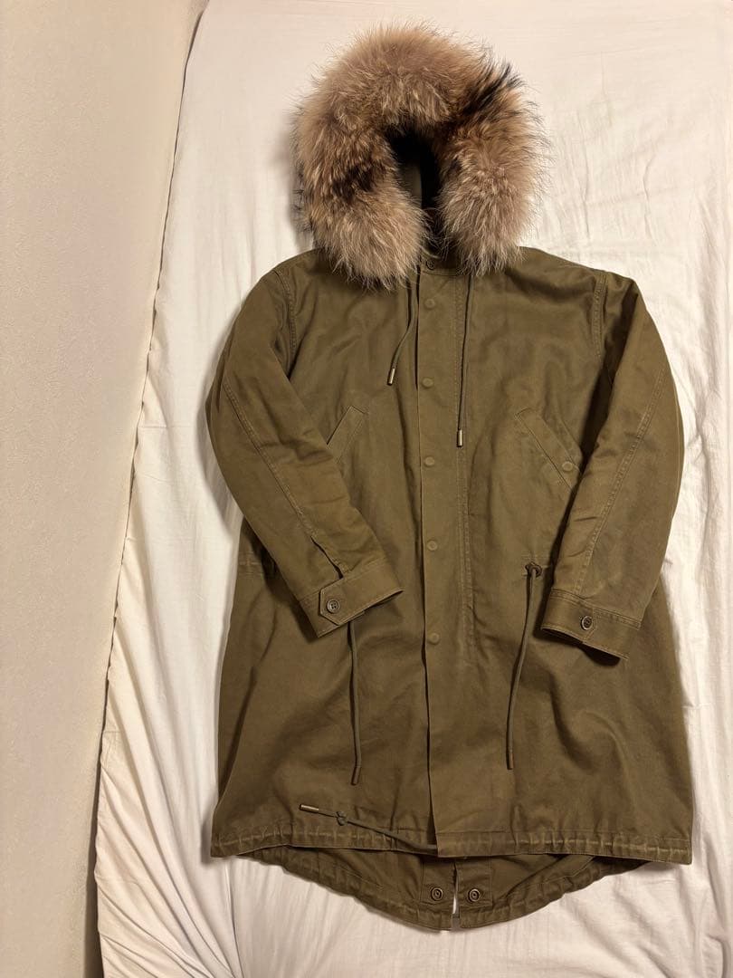 SAINT LAURENTラクーンファーモッズコート　サンローラン　パリ