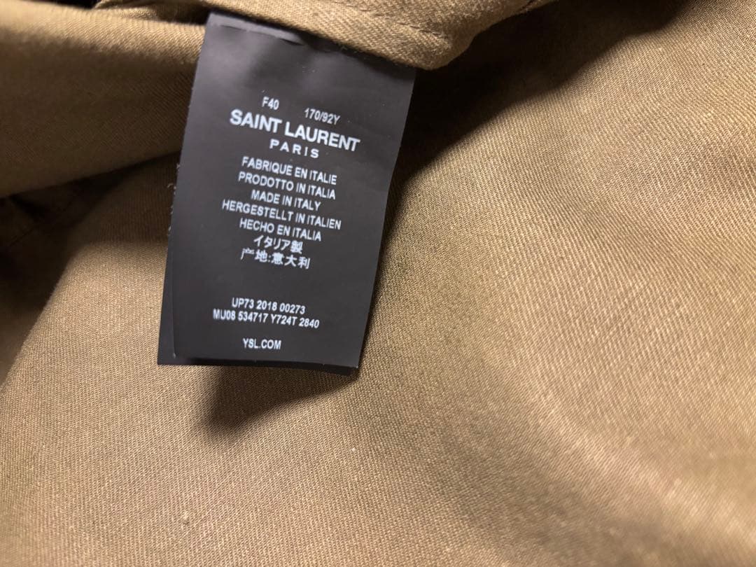 SAINT LAURENTラクーンファーモッズコート　サンローラン　パリ