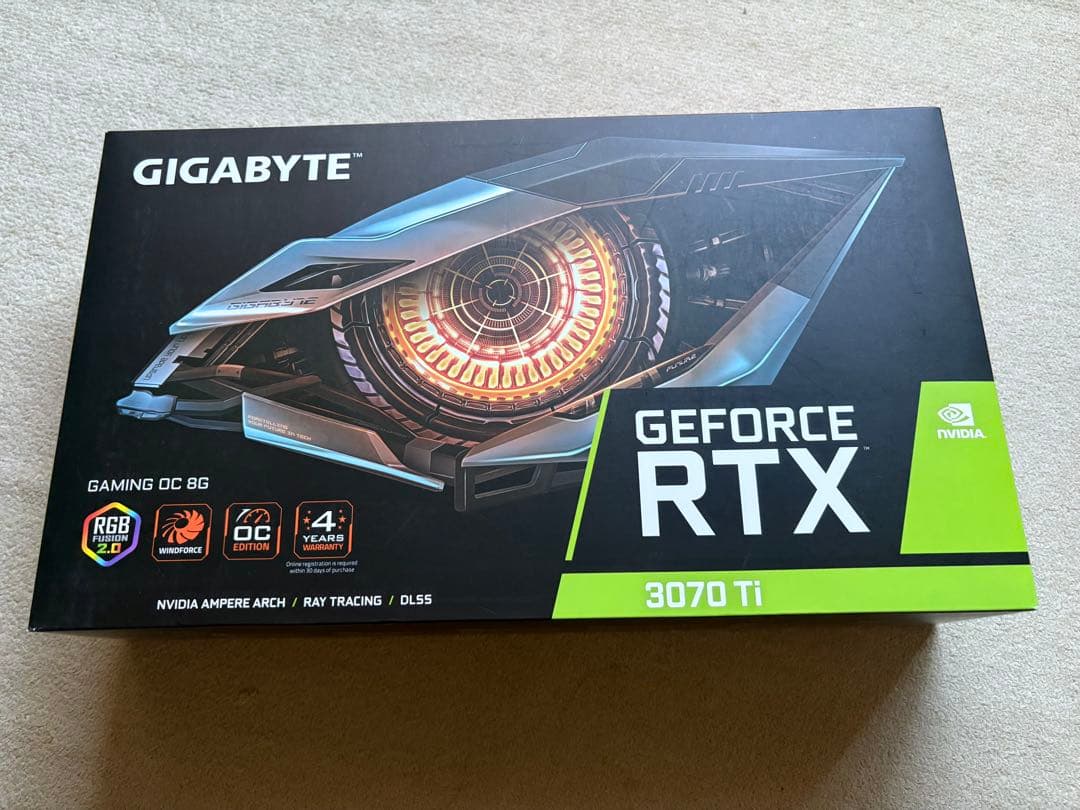 【最終値下げ】gigabyte GeForce rtx3070ti 8gb OC
