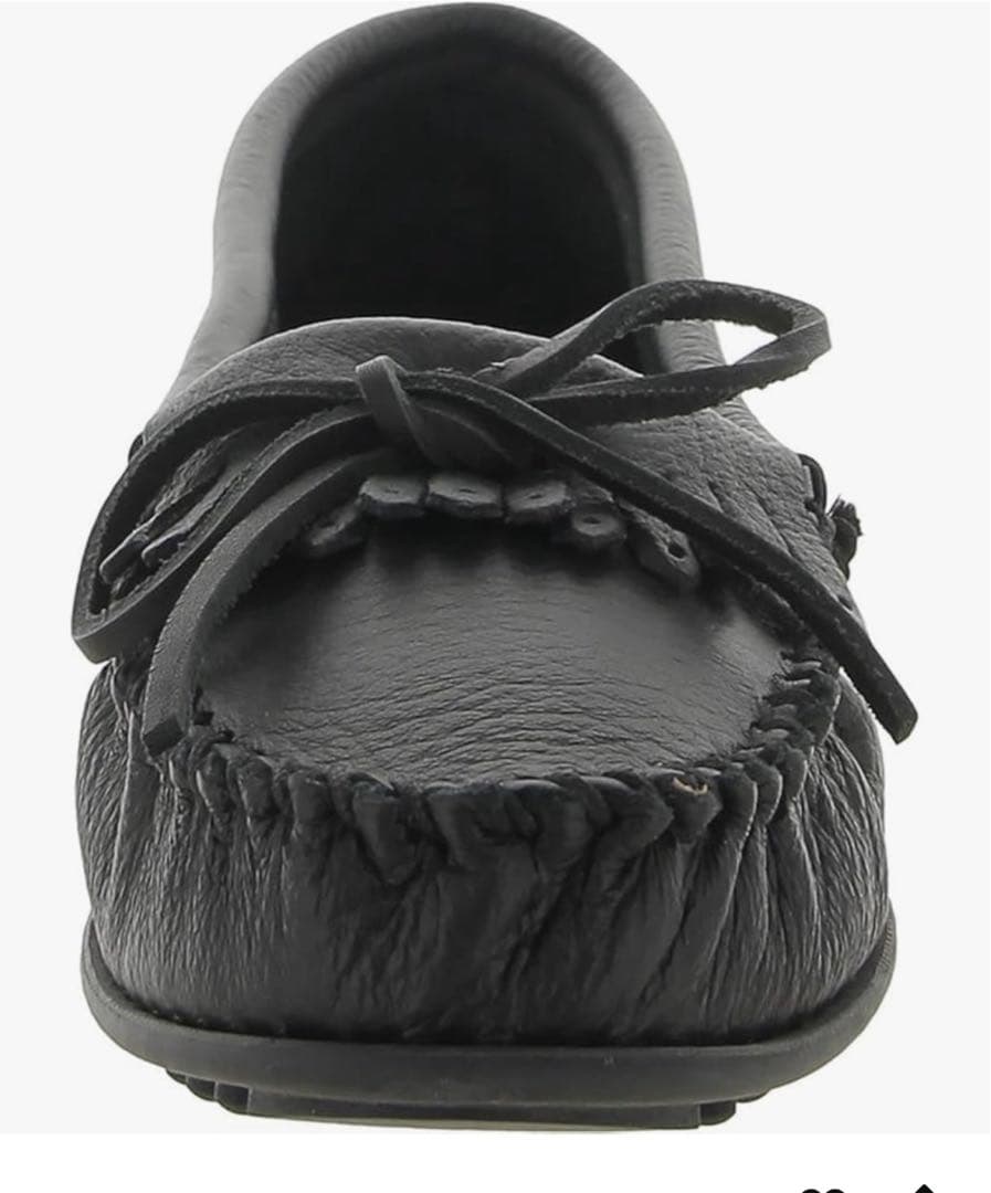 ミネトンカ] モカシン Deerskinレディース Black 25.0 cm