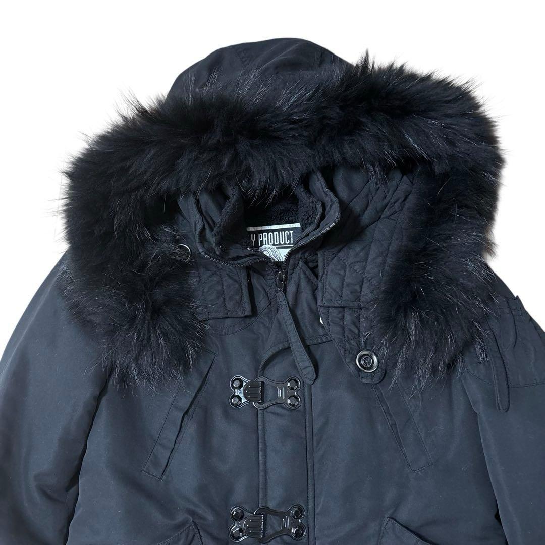 ジャケット・アウター SLY grunge fur mods coat y2k BLK y2k