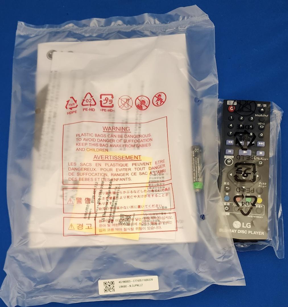 LGエレクトロニクス 4Kブルーレイディスクプレーヤー UBK80S