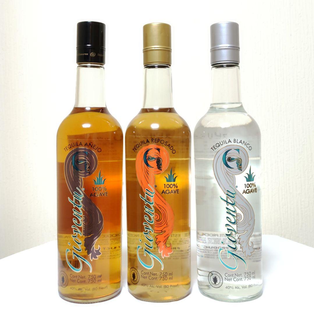 TEQUILA GIOVENTU アネホ レポサド ブランコ 3本セットテキーラ