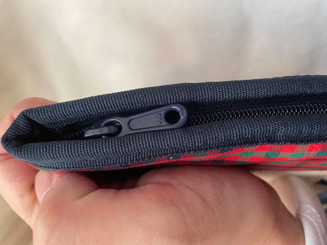 【極美品】familiar 母子手帳ケース チェック柄　A5サイズ