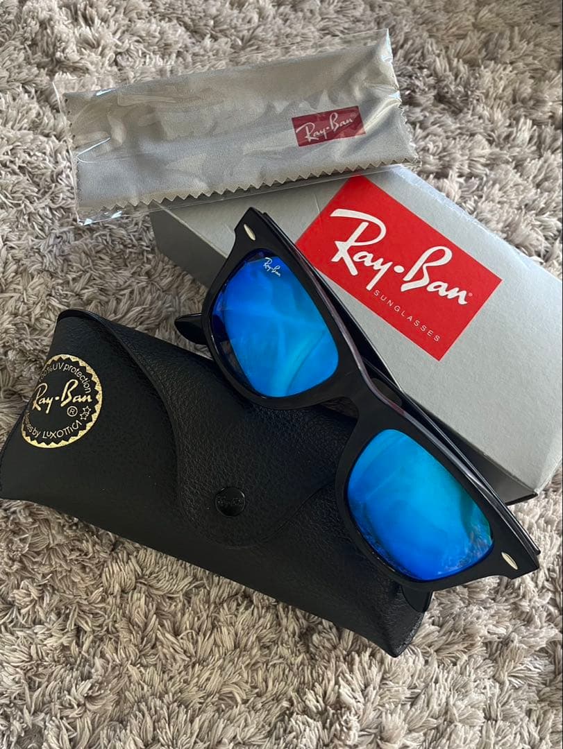 新品未使用✨Ray-Ban RB 4340 サングラス ブルーレンズ
