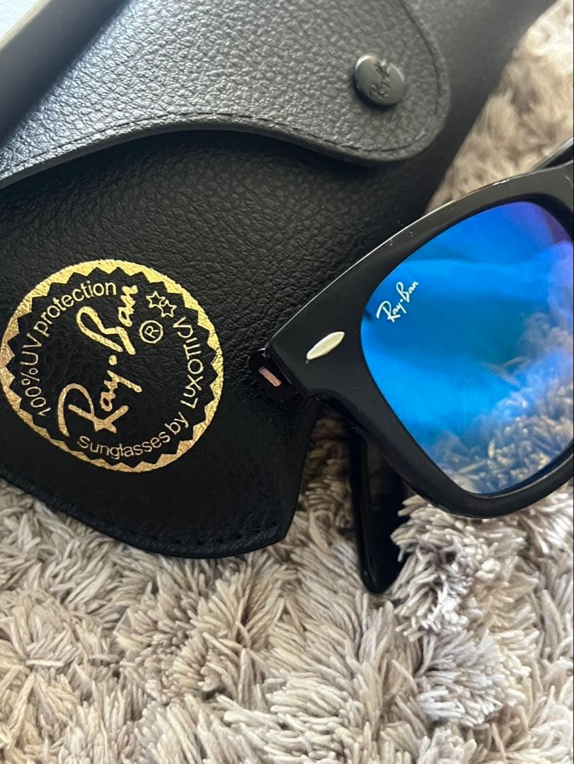 新品未使用✨Ray-Ban RB 4340 サングラス ブルーレンズ