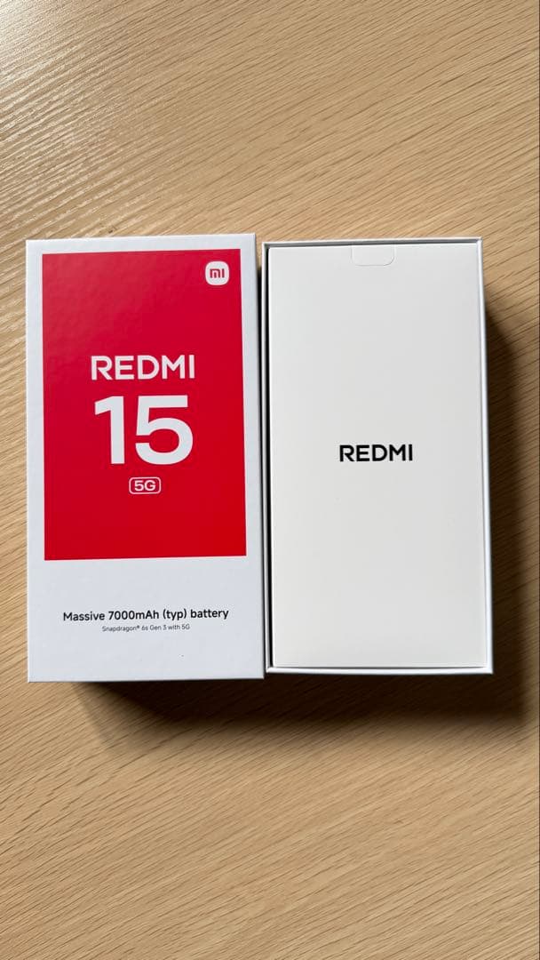 REDMI 15 5G 6.9インチ メモリー4GB ストレージ128GB