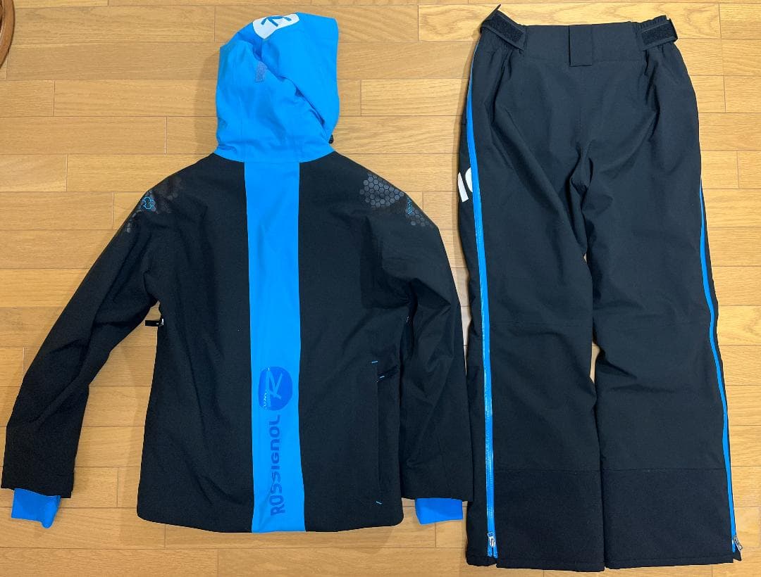 17-18 ROSSIGNOL HERO JACKET/PANTS 黒青Mサイズ