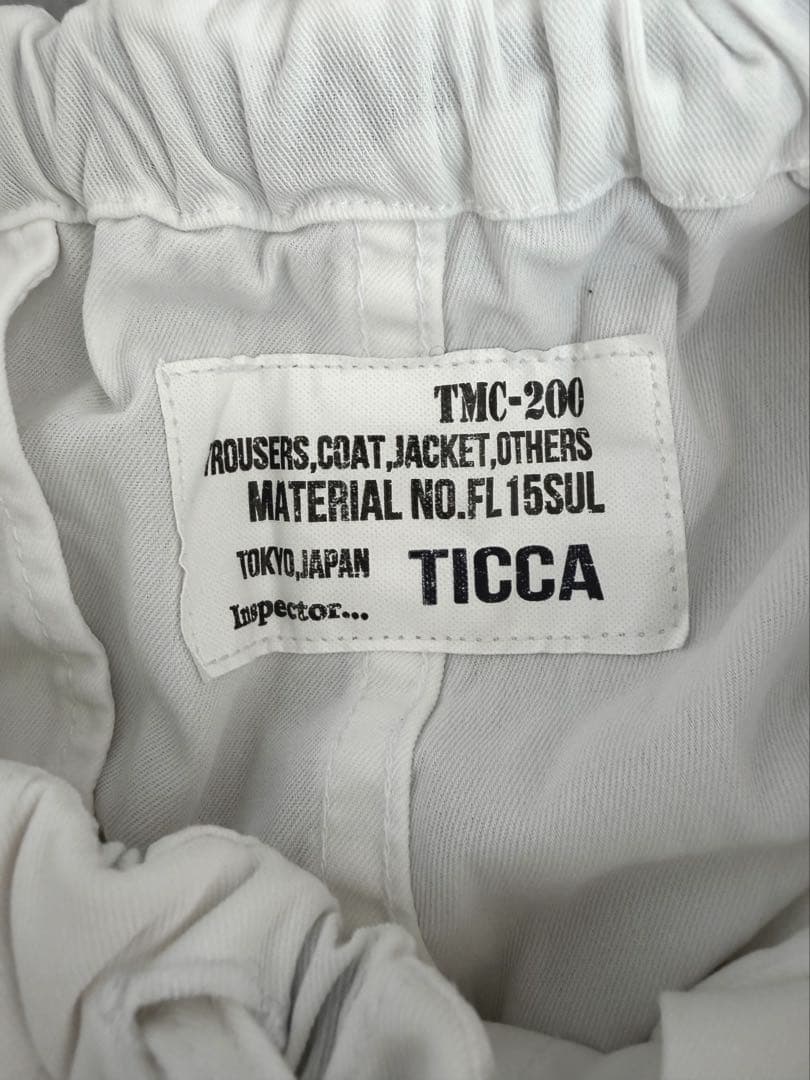 TICCA ティッカ 日本製 カジュアル カーゴパンツ 綿/ ホワイト/Free