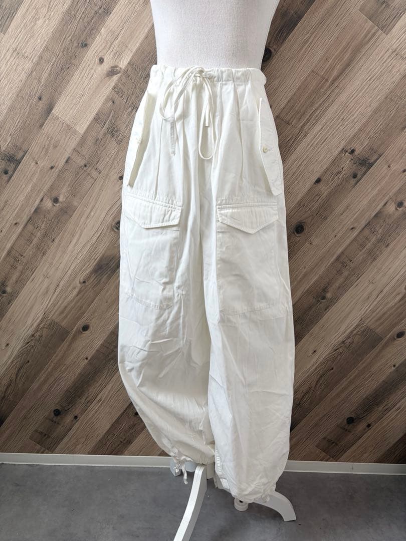 TICCA ティッカ 日本製 カジュアル カーゴパンツ 綿/ ホワイト/Free