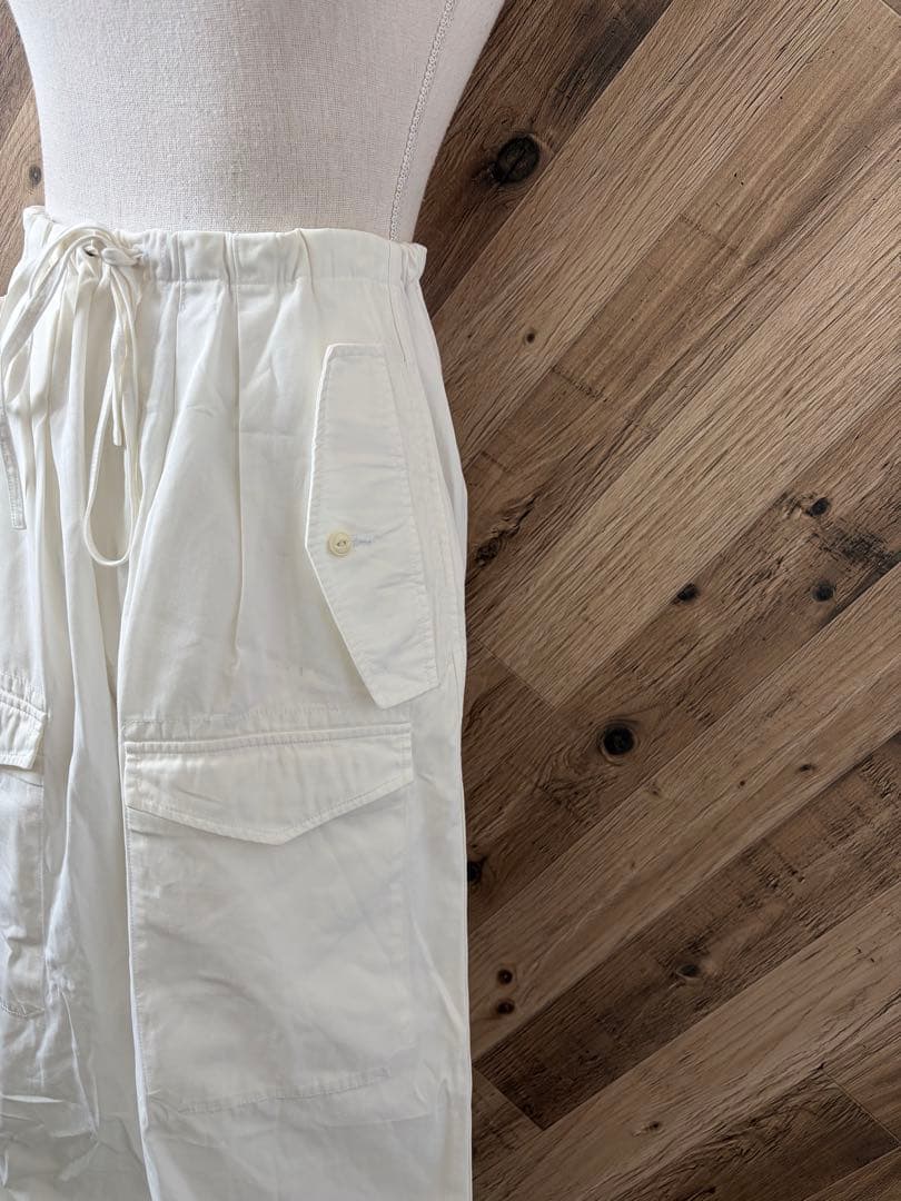 TICCA ティッカ 日本製 カジュアル カーゴパンツ 綿/ ホワイト/Free
