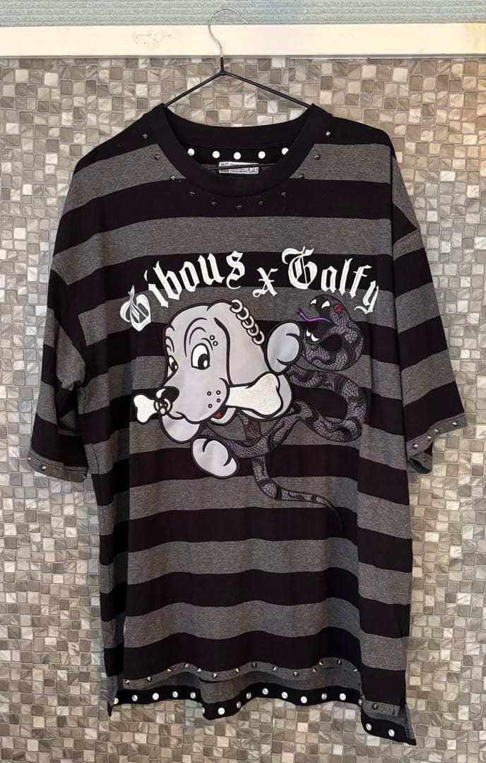 Gibous x Galfy ストライプTシャツ