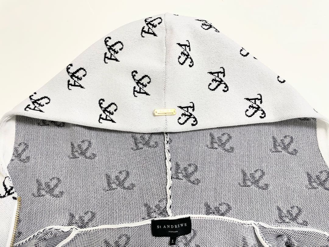 セントアンドリュース2024秋冬モデル　フルジップニットフーディー　Lサイズ