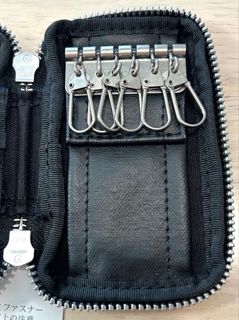 【未使用】PORTER 吉田カバン ダブルファスナー キーケース 黒 タグ付き