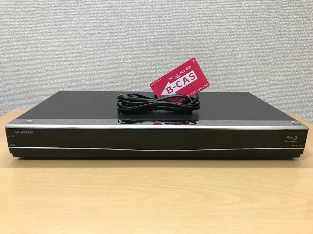 シャープ ブルーレイレコーダー 「BD-W1600」 動作品