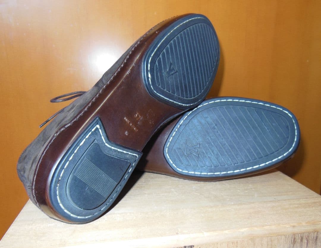 LOUIS VUITTON ルイヴィトン スエード ブーツ ブラウン系