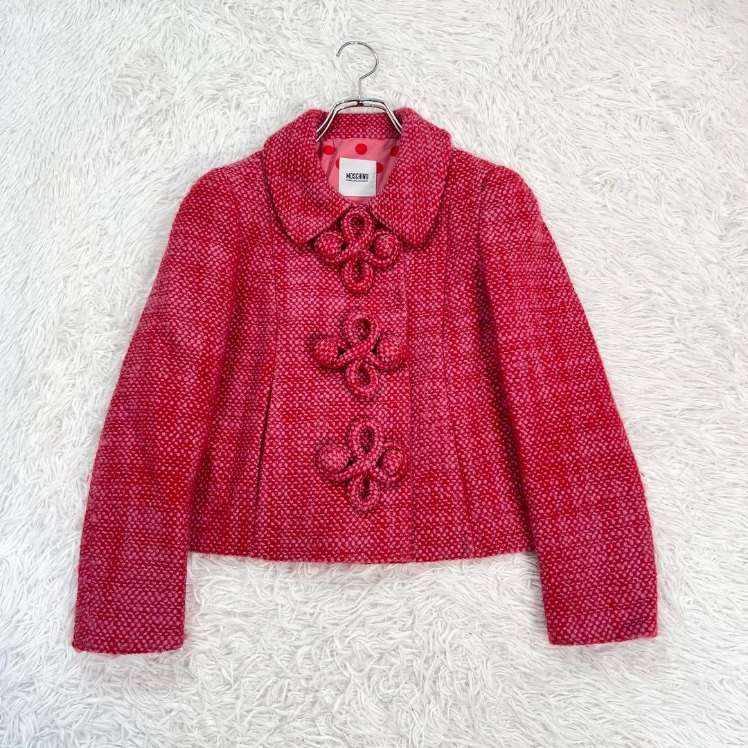 未使用♡MOSCHINOモスキーノチープ&シック　ツィードジャケット　飾りボタン