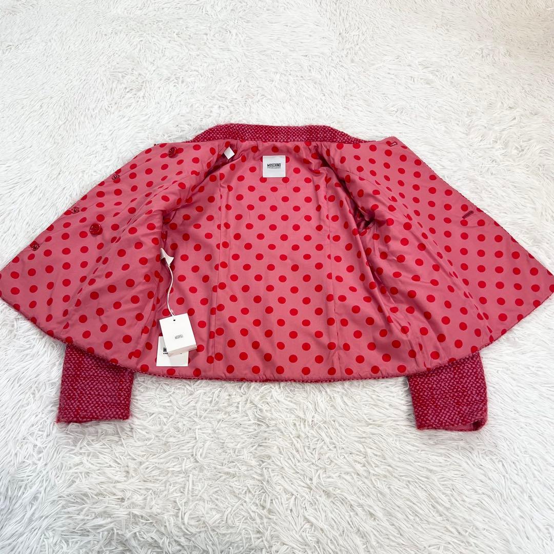 未使用♡MOSCHINOモスキーノチープ&シック　ツィードジャケット　飾りボタン