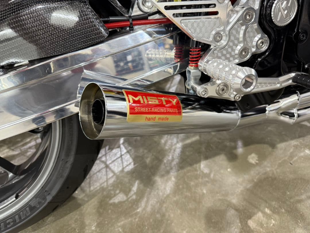 z900rs 用 MISTYショート管メッキ