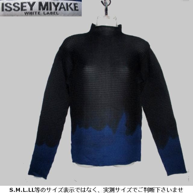 m21270・新品★イッセイミヤケ・ホワイトラベル★プリーツ加工カットソー