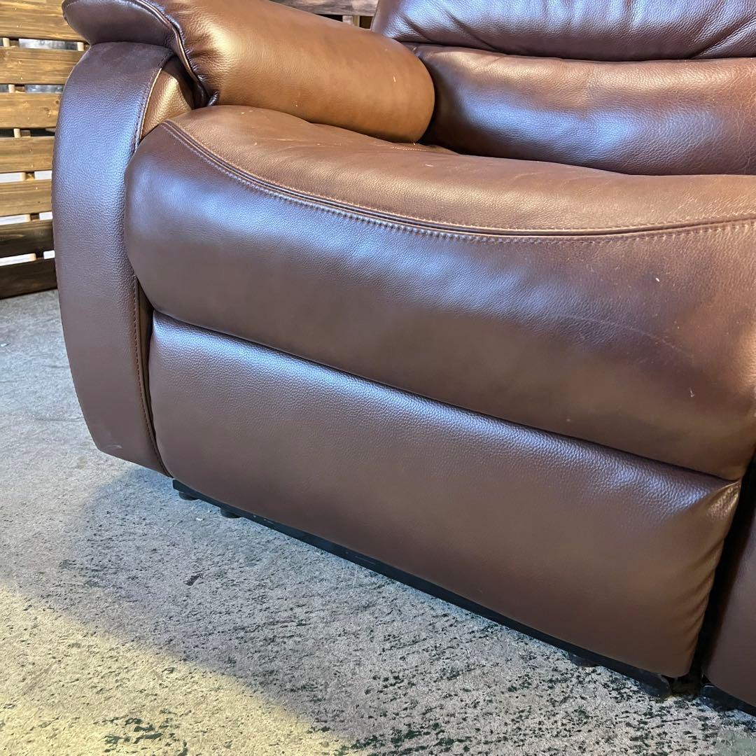 G223⭐︎ 電動リクライニングソファ　ニトリ　2人掛け　ブラウン