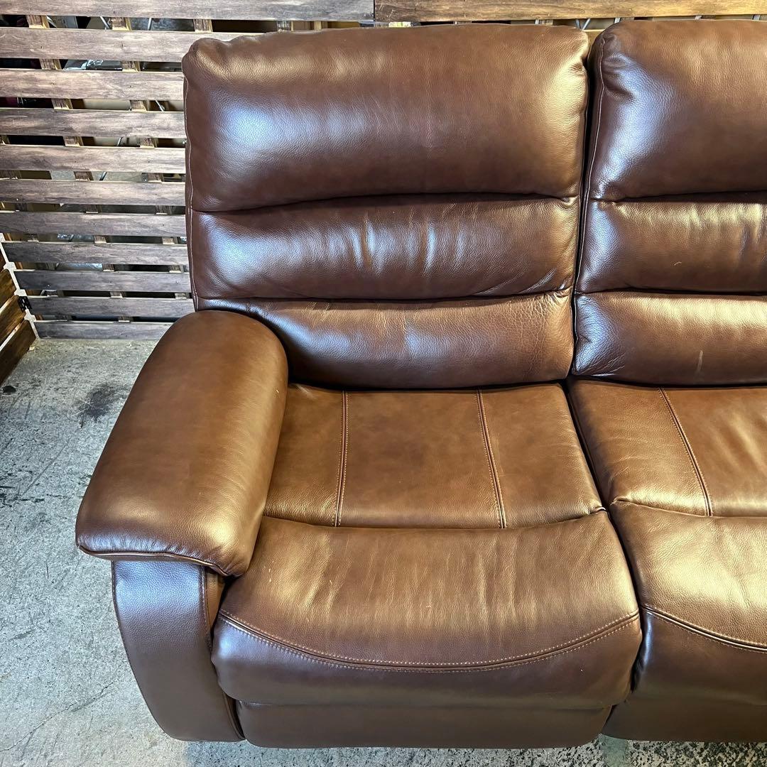 G223⭐︎ 電動リクライニングソファ　ニトリ　2人掛け　ブラウン