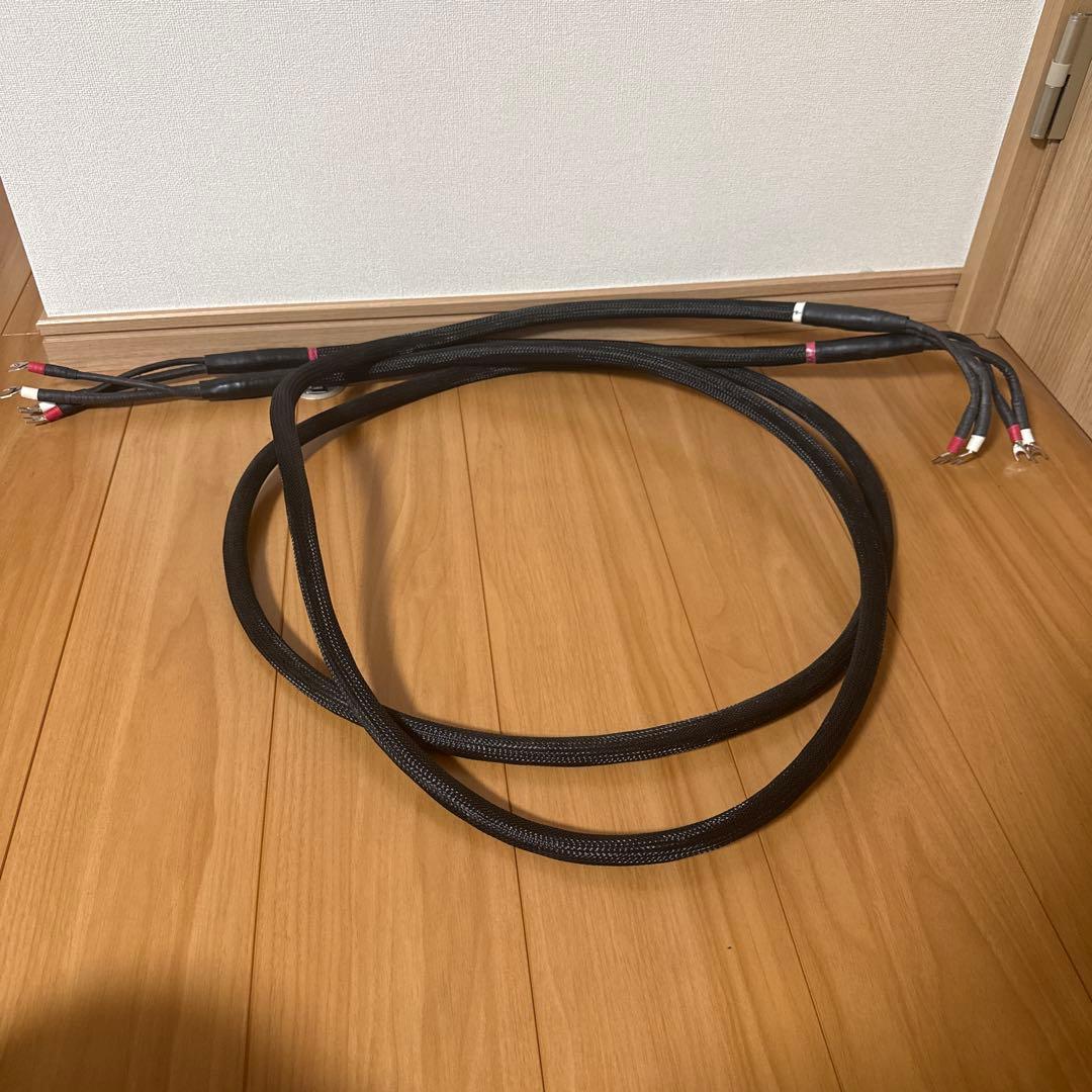 柳田オーディオ　2m50cmスピーカーケーブル　Yラグ仕様