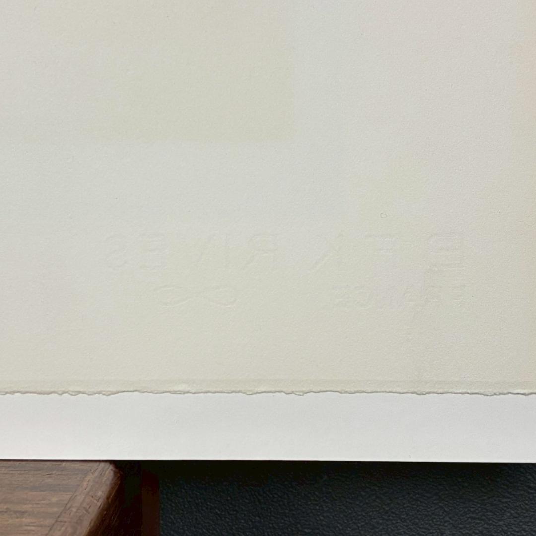 北吉晃「Voyage～」シルクスクリーン 直筆サイン入り お洒落な額装 フランス