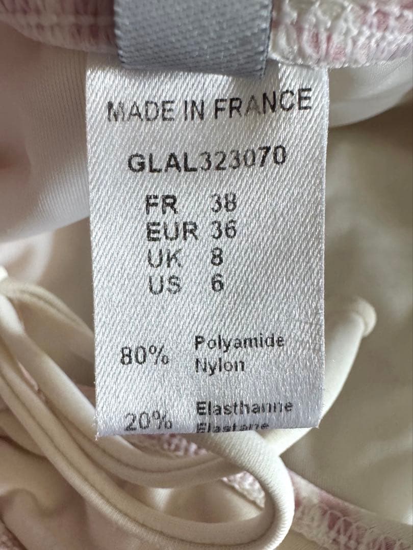 Dior ピンク フラワー装飾 セパレート水着