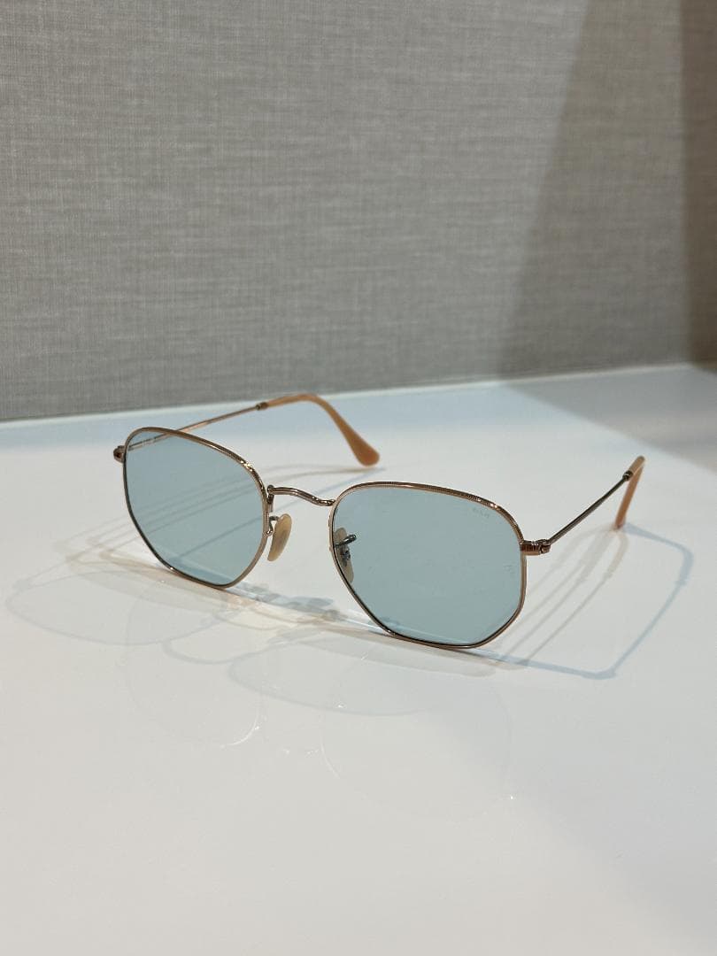 Ray-Ban EVOLVEレンズ　調光　メタルフレーム　薄青　レイバン