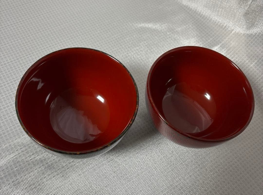 【未使用】 津軽塗　天然木　夫婦椀⑲