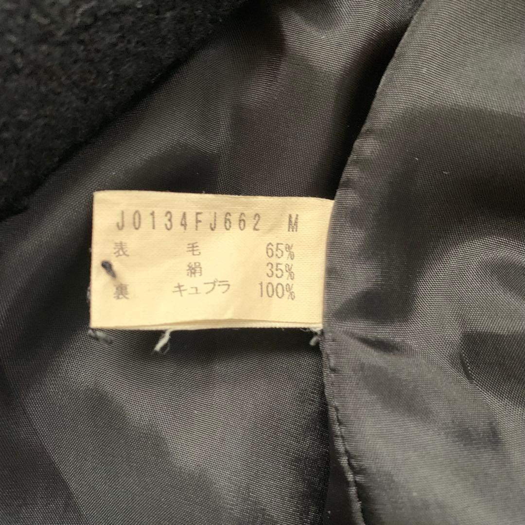 haru 　ヨーガンレール　シルク混　ジャケット　黒　コート　テーラード