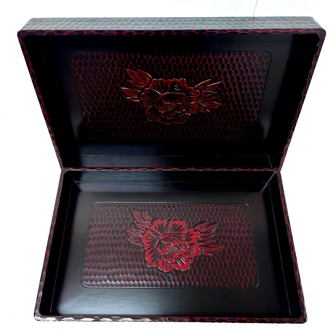 M1216G1 鎌倉彫衣裳盆 鎌倉彫 乱れ箱 木製衣裳箱