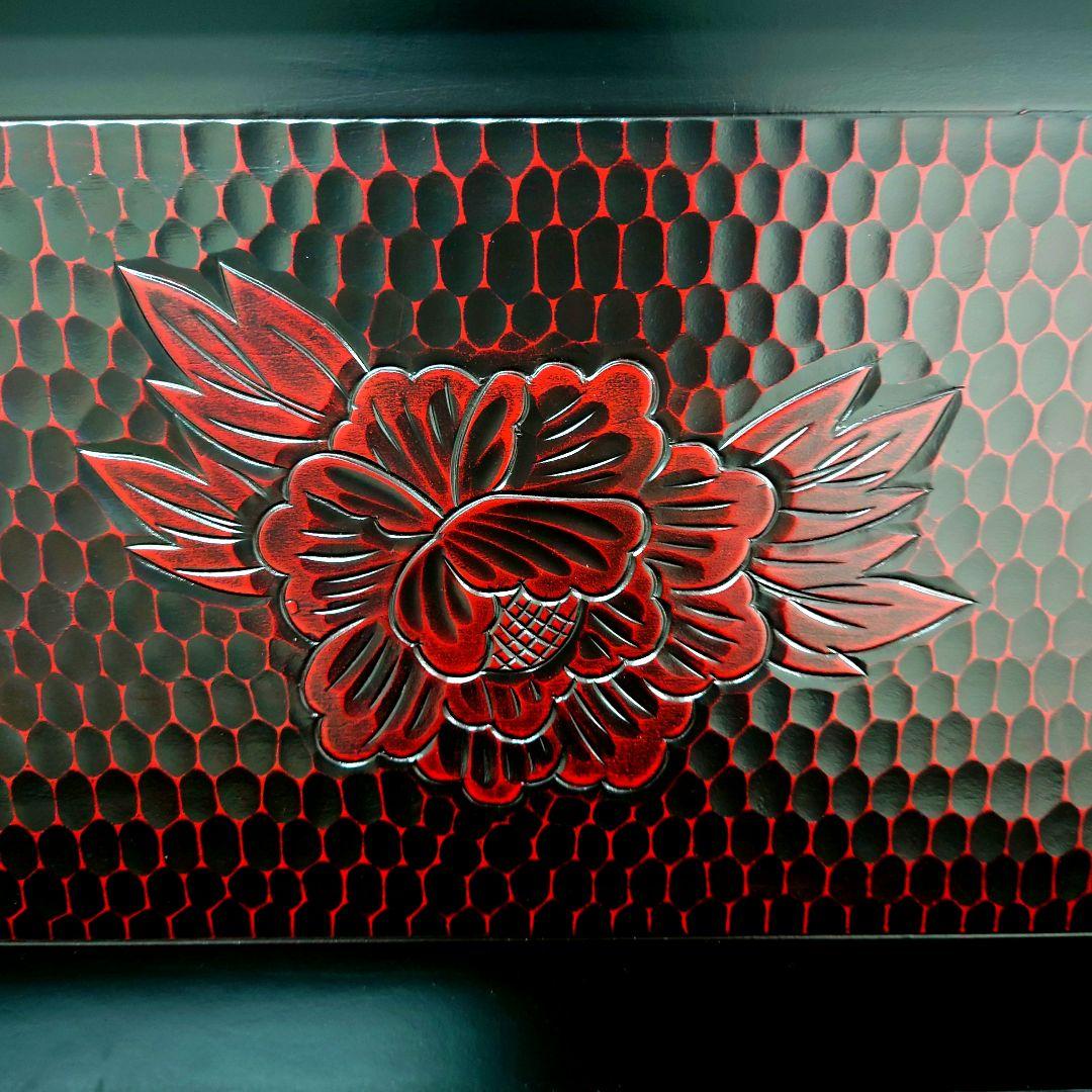 M1216G1 鎌倉彫衣裳盆 鎌倉彫 乱れ箱 木製衣裳箱