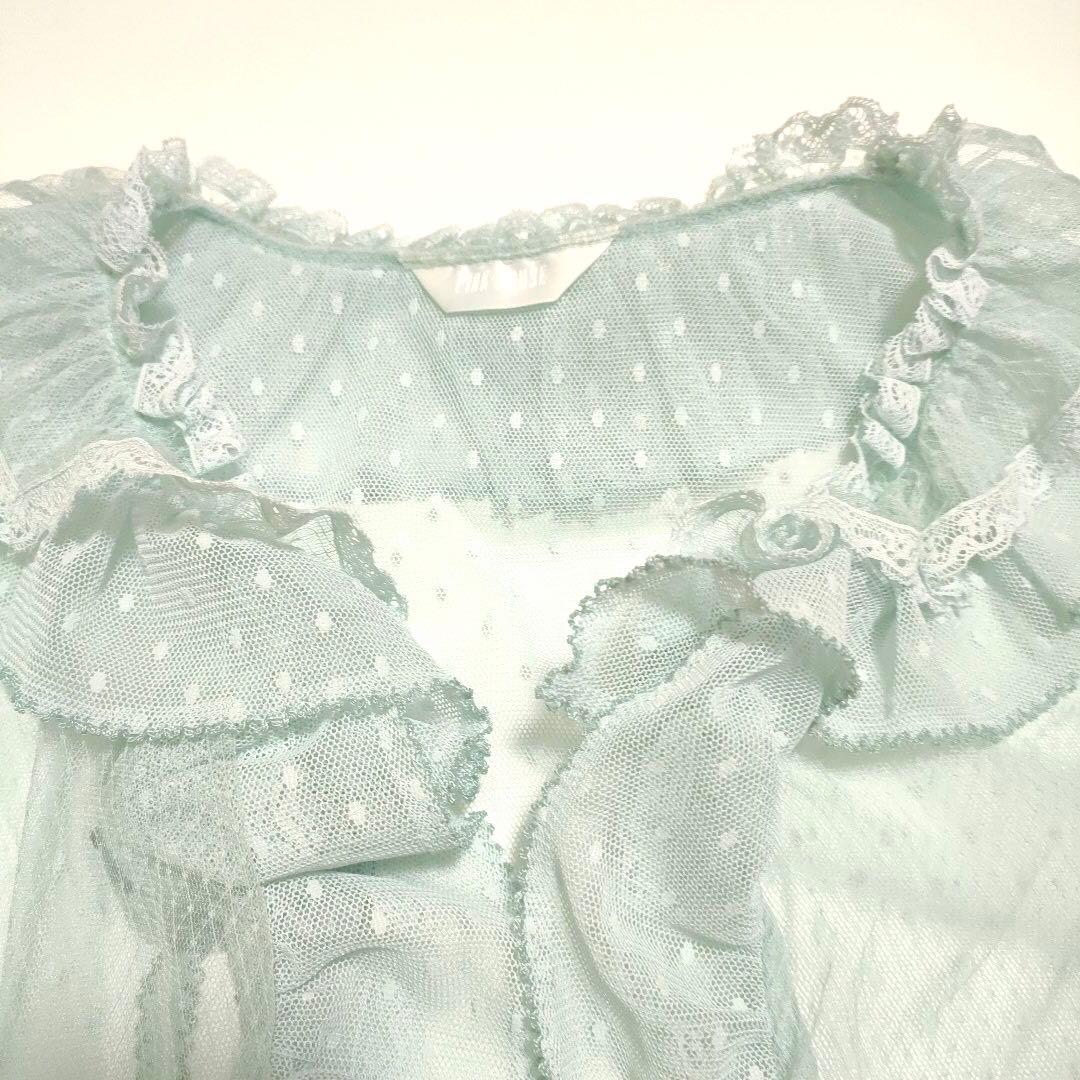 【極美品】PINK HOUSE 25年 ポルカドットチュールベスト