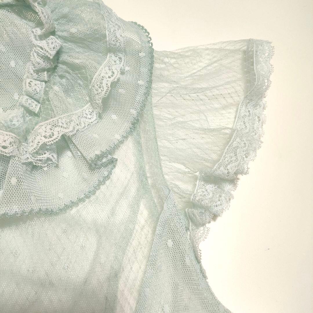 【極美品】PINK HOUSE 25年 ポルカドットチュールベスト