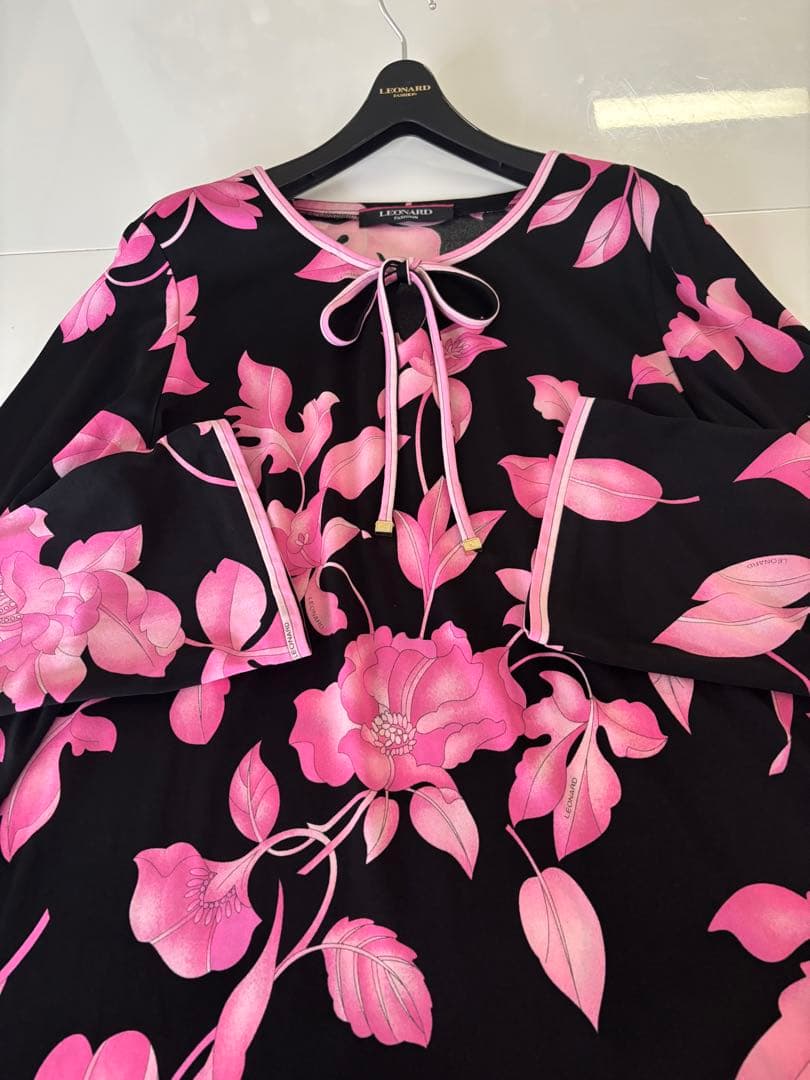 ★LEONARD★ Black & Pink カンカンチュニック★４２★