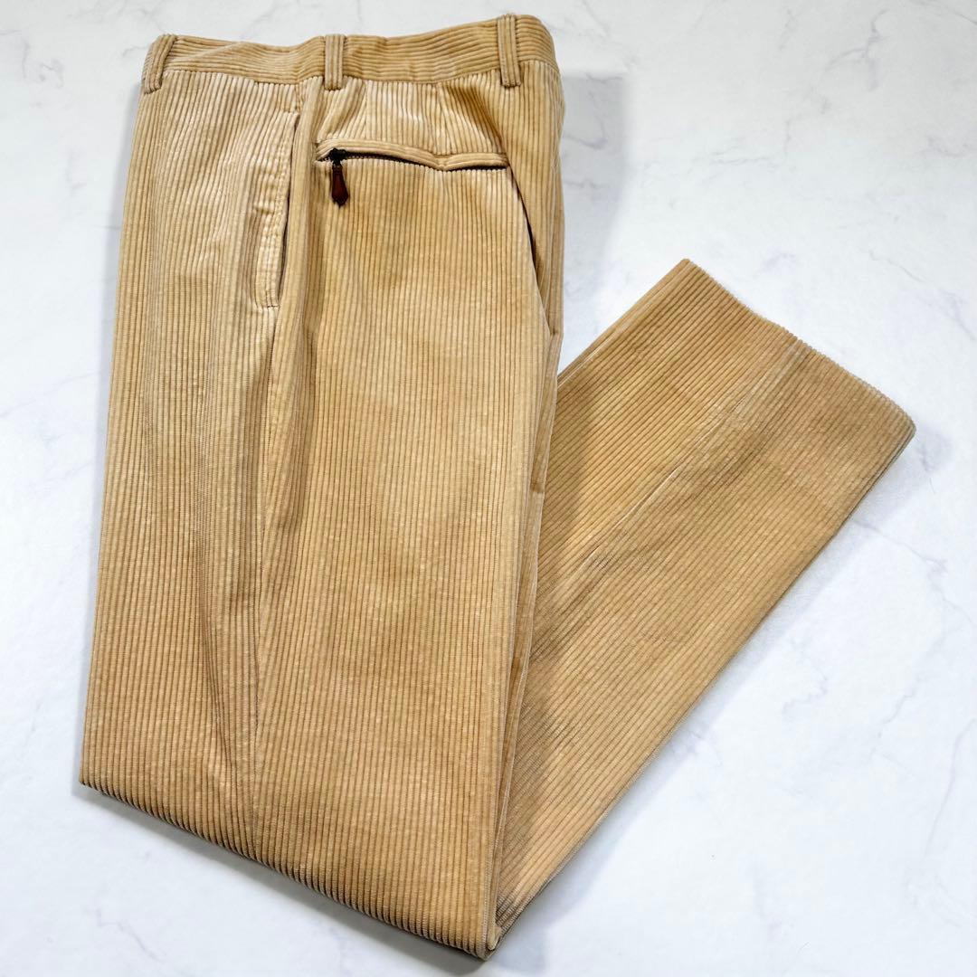 極美品 M相当◎ブルネロクチネリ コーデュロイパンツ メンズ 秋冬 ブラウン44