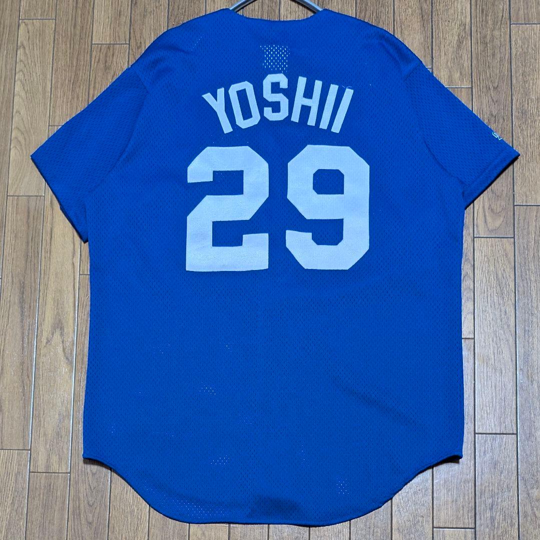 べアプ　90s USA製 マジェスティック　メッツ 吉井理人ユニフォームＭ