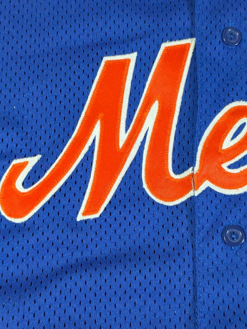 べアプ　90s USA製 マジェスティック　メッツ 吉井理人ユニフォームＭ