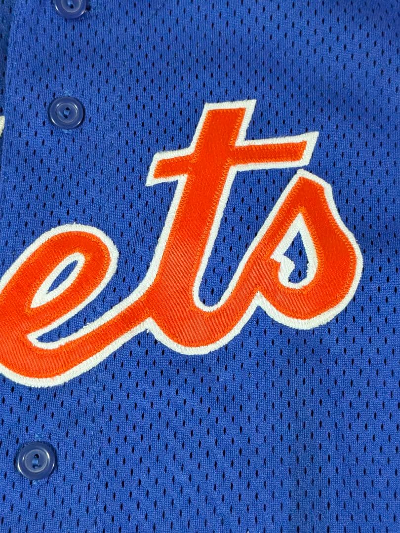 べアプ　90s USA製 マジェスティック　メッツ 吉井理人ユニフォームＭ