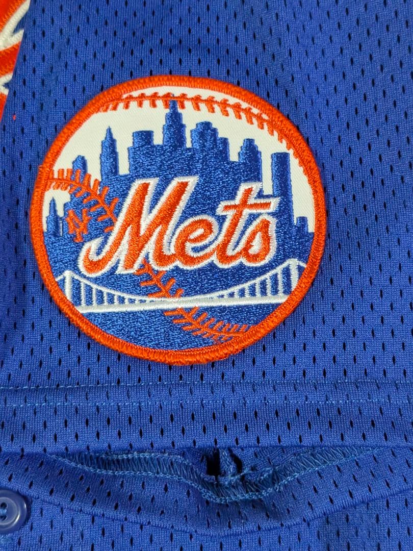 べアプ　90s USA製 マジェスティック　メッツ 吉井理人ユニフォームＭ