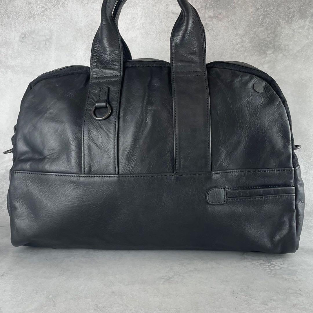 【極美品】青木鞄 la GALLERIA ラガレリア オールレザーボストンバッグ