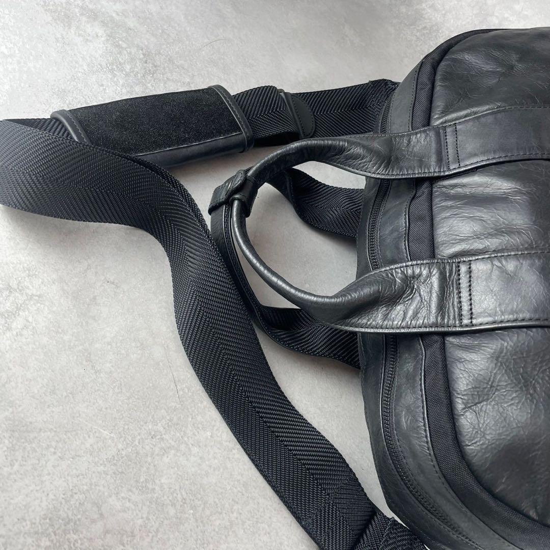 【極美品】青木鞄 la GALLERIA ラガレリア オールレザーボストンバッグ