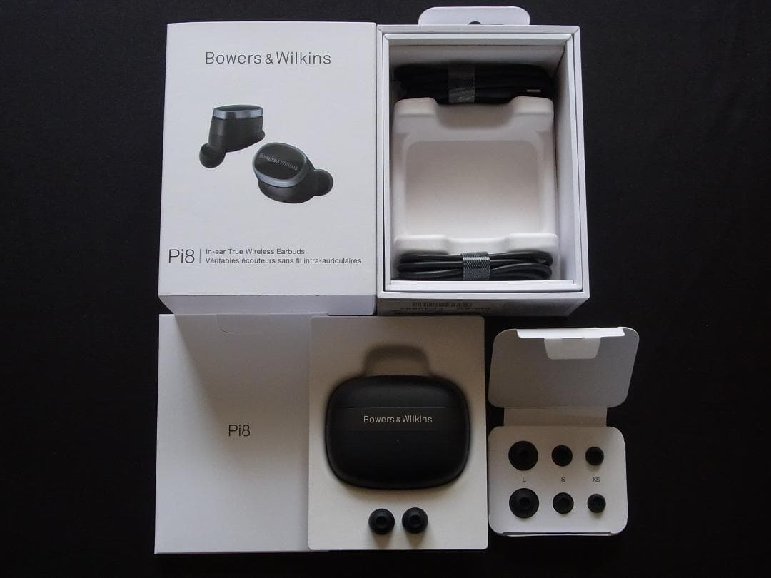【ほぼ新品！】 Bowers & Wilkins Pi8 ブラック、保護ケース付