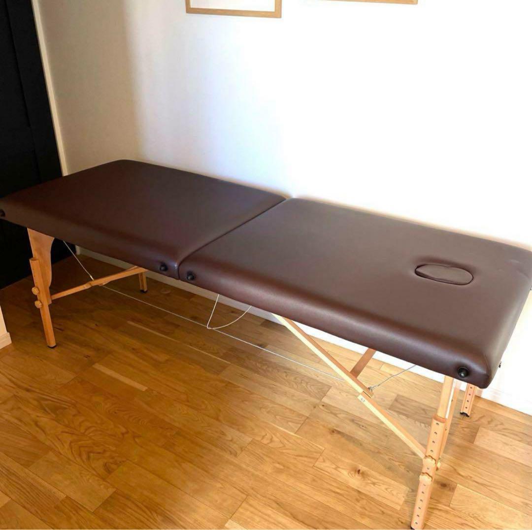 軽量 折りたたみ マッサージベッド 長さ185×幅70×高さ51～83cm