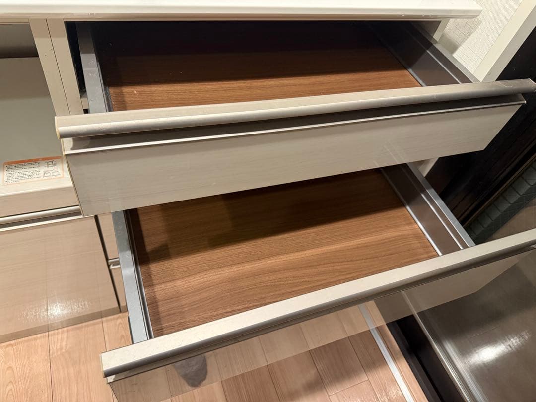 ホワイト 食器棚 ガラス扉 収納　綾野　Ayano 120cm 高さ217cm