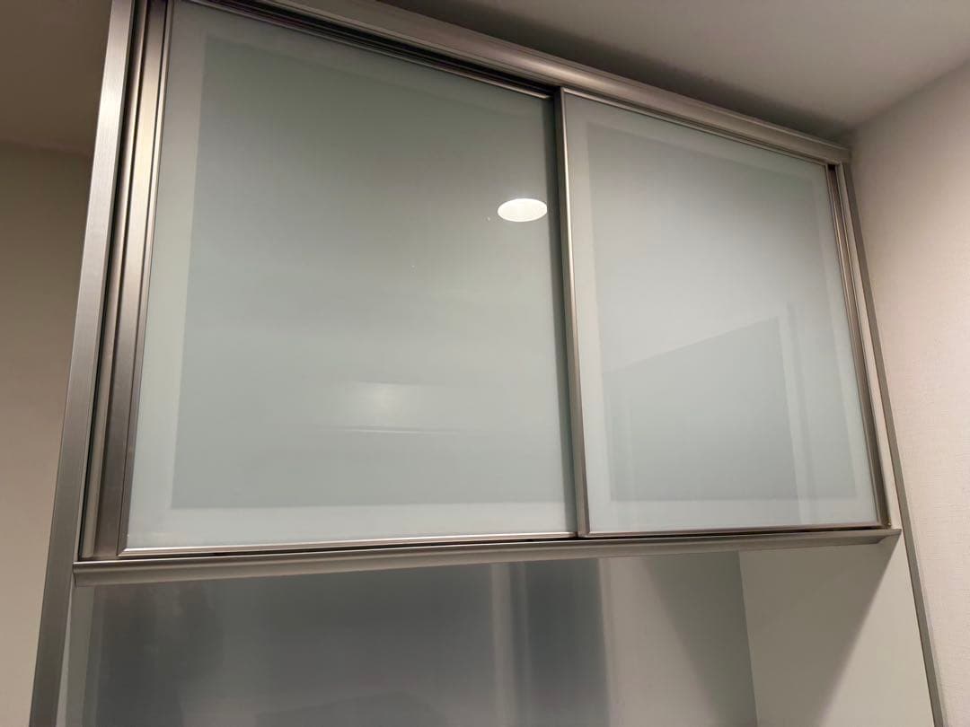 ホワイト 食器棚 ガラス扉 収納　綾野　Ayano 120cm 高さ217cm