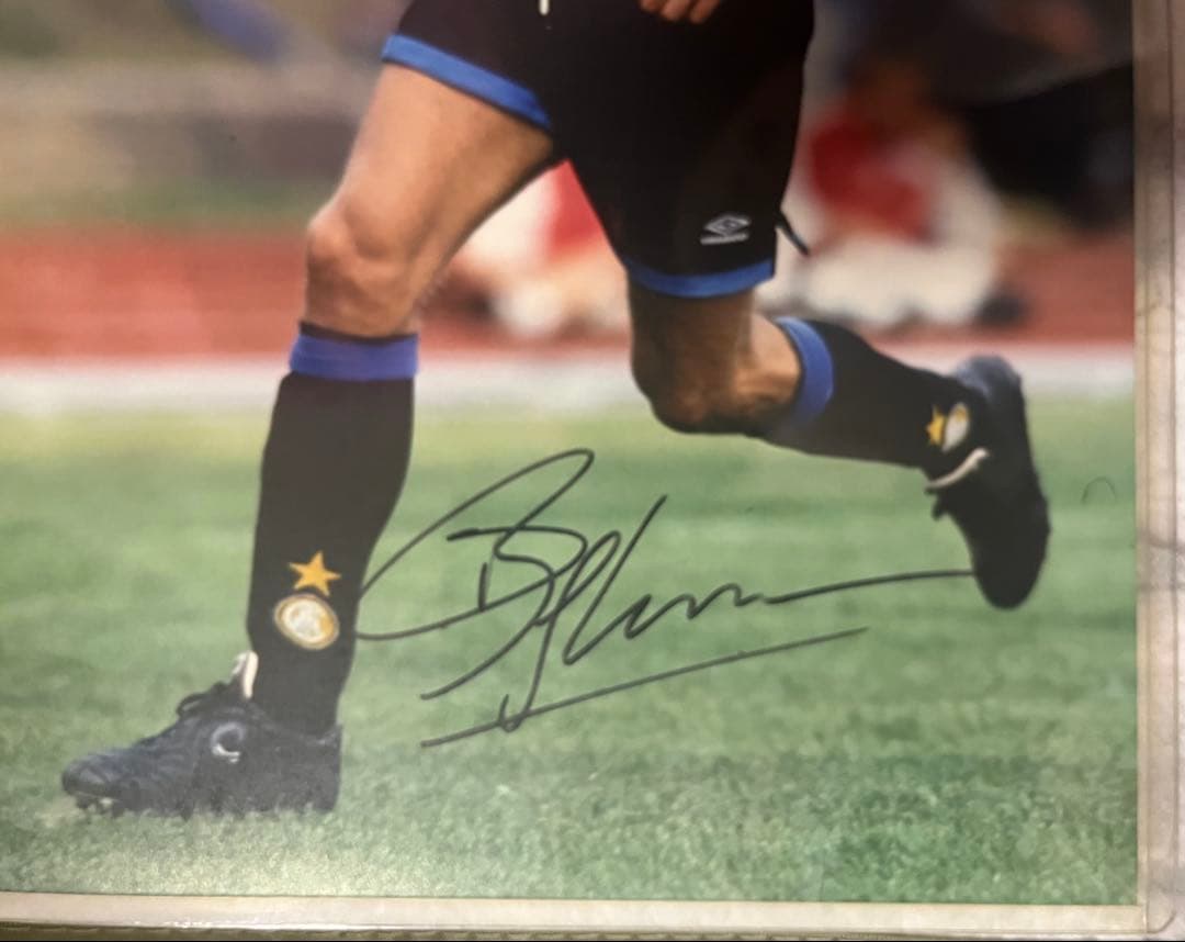 希少！　デニス・ベルカンプ選手　直筆サインパネル