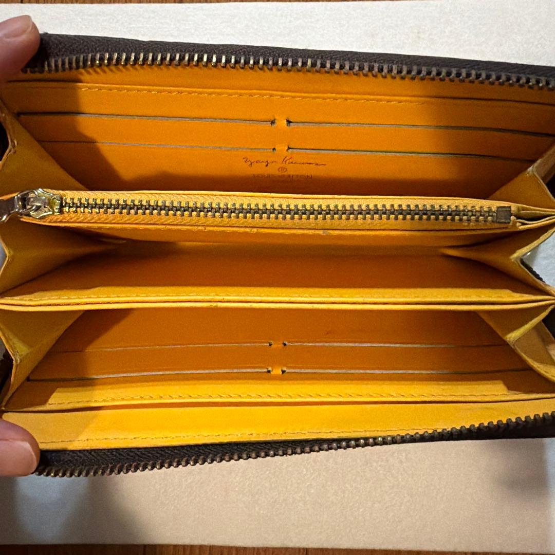 【レア】Louis Vuitton 草間彌生 長財布 パンプキンドット 箱付き